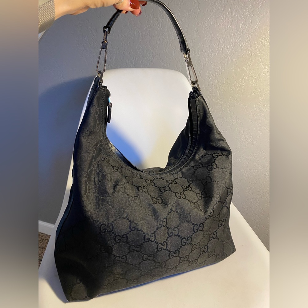 Gucci Nylon Hobo Shoulder Bag